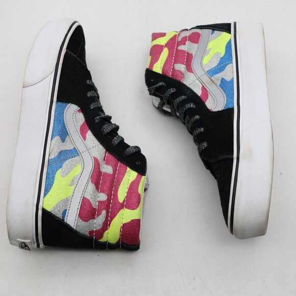Vans Sk8-Hi Platform 2 After Dark Women's Size 9 Glittery Sneakers Camo Sneakers - Picture 8 of 9